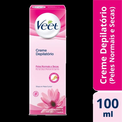 Creme Depilatório Corporal Veet Peles Normais e Secas com 100ml