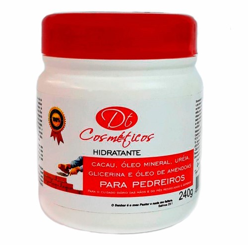 Creme Hidratante Para Pés De Pedreiro DT Cosméticos 240g