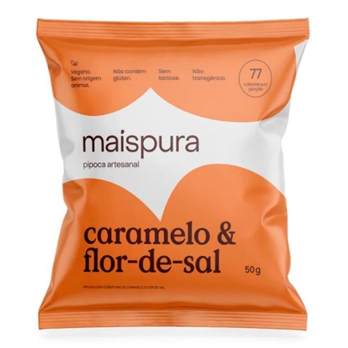 Pipoca Artesanal MaisPura Caramelo E Flor-De-Sal 50g