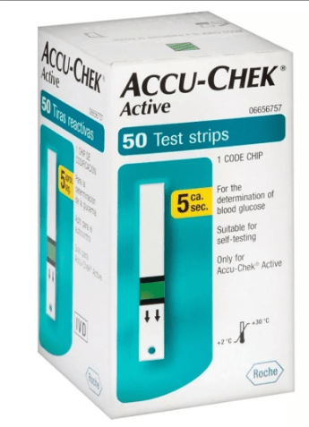 Tiras Reactivas de Glicemia - Accu-chek Active (50 Tiras)