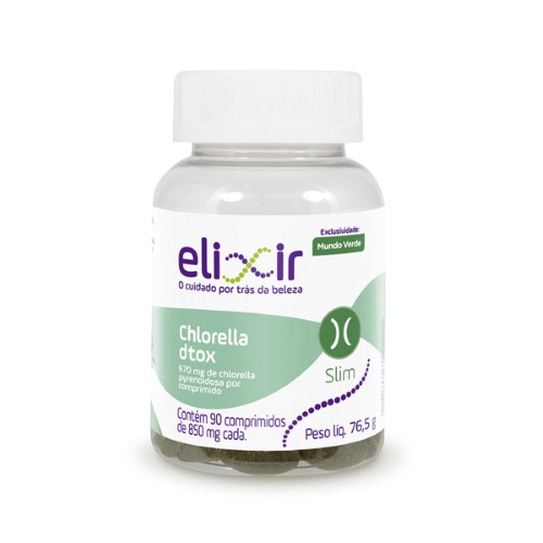 Chlorella Dtox Elixir 850mg com 90 comprimidos