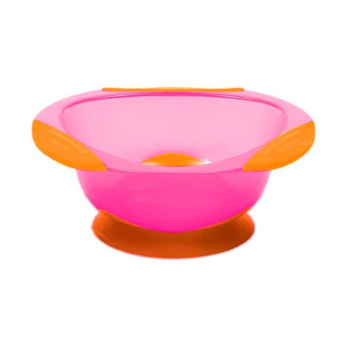 Prato Bowl Buba Baby Rosa Base com Ventosa com 1 unidade