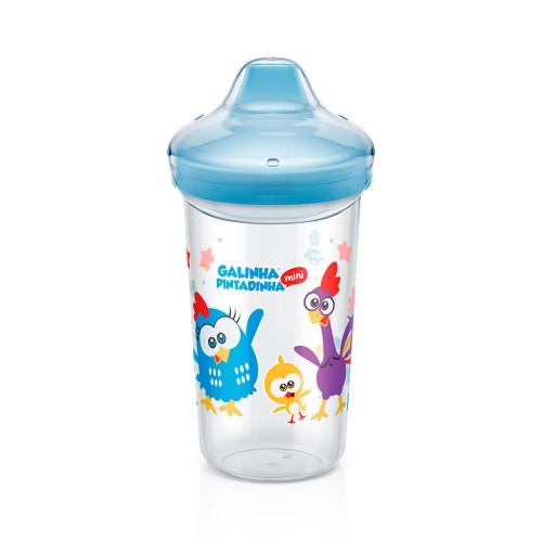 Copo Max Lillo Galinha Pintadinha Antivazamento 12m+ Neutro 320ml