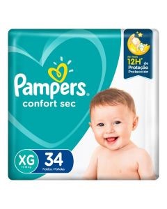 Fralda Pampers Confort Sec XG 34 unidades