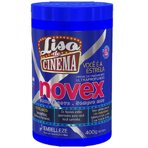 Creme de Tratamento Condicionante Novex Liso de Cinema com 400g