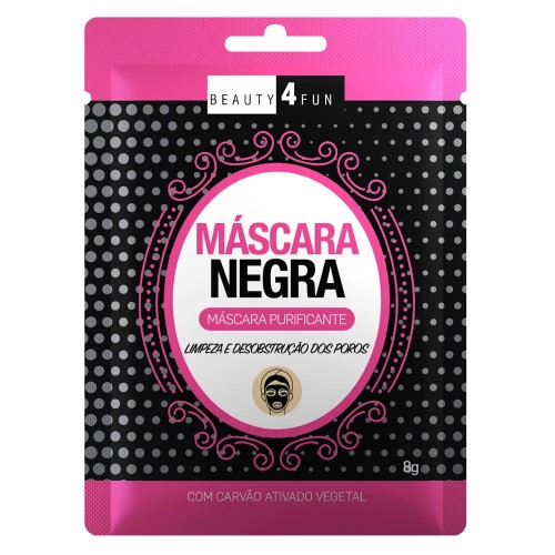 Máscara Facial Negra Beauty 4 Fun Purificante 8g