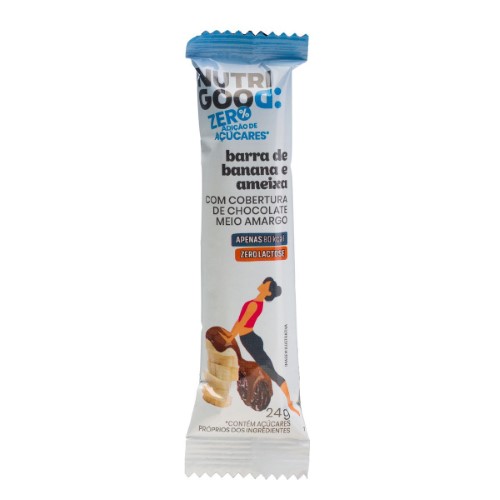 Barra de Banana e Ameixa com Chocolate Meio Amargo Nutrigood 24g