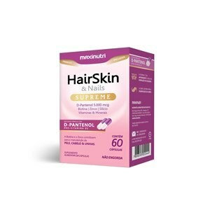 Suplemento Alimentar Hairskin & Nails Supreme D-Pantenol Maxinutri - 60 Cápsulas