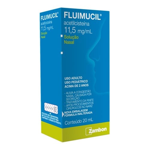 Fluimucil 11,5mg/ml Spray Nasal com 20ml