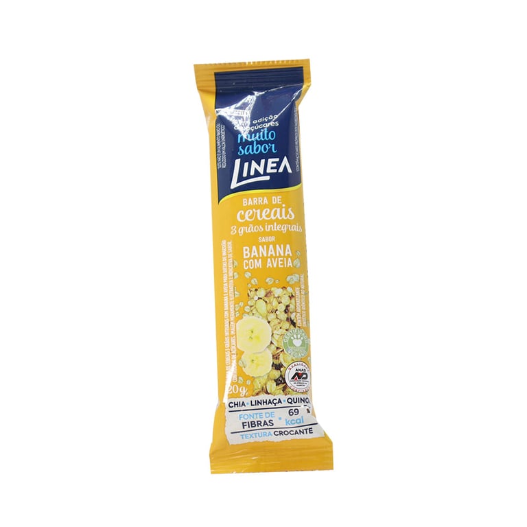 Barra de cereais Linea Banana com aveia 20g