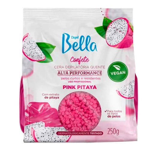 Cera Depilatória Depil Bella Confete Pink Pitaya 250g