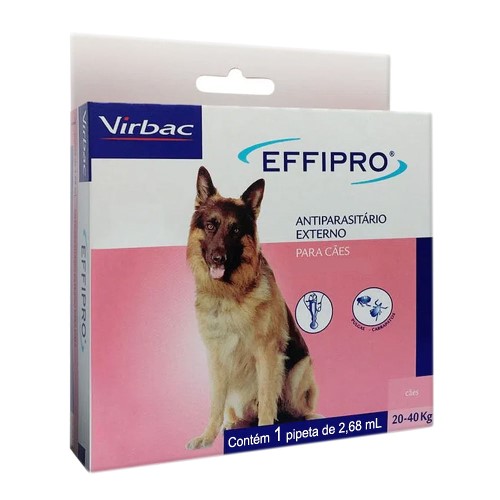 Effipro para Cães entre 20 e 40kg com 1 Pipeta de 2,68ml