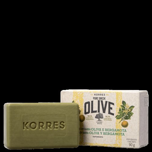 Sabonete em Barra Korres Pure Greek Olive Óleo de Oliva e Bergamota 90g