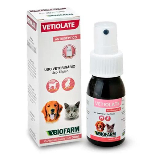 Vetiolate Antisséptico para Cães e Gatos 30ml