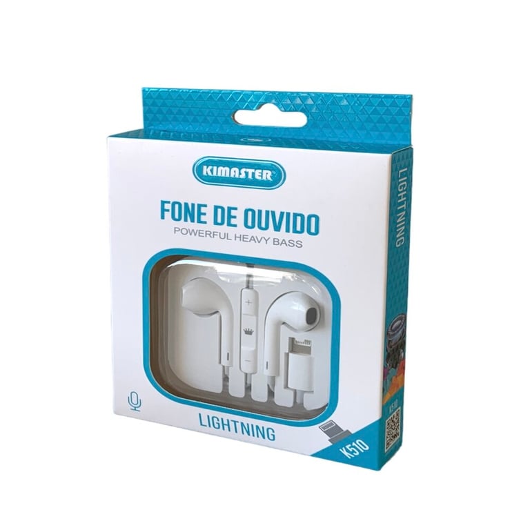 Fone De Ouvido Kimaster C/plug Lightning