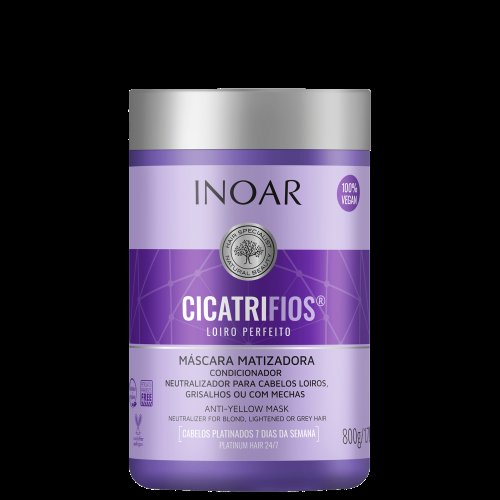 Creme De Tratamento Inoar Cicatrifios Loiro Perfeito 800g