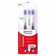 Escova de Dente Colgate Gengiva Therapy Macia com 3 unidades