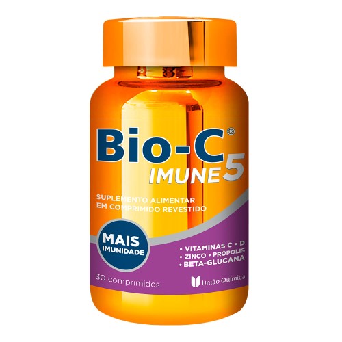 Suplemento Alimentar Bio -C Imune União Química com 30 Comprimidos