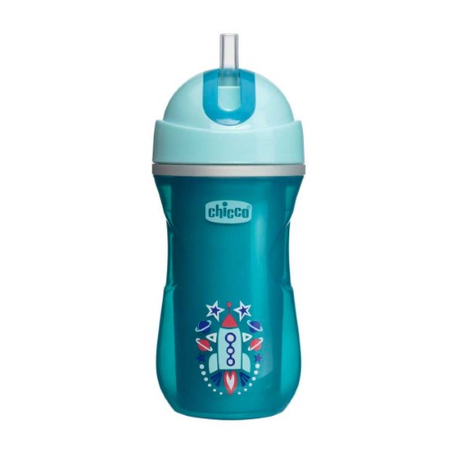 Copo Térmico Chicco Sport Cup 14M+ Azul capacidade 266ml