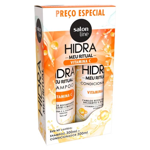 Shampoo + Condicionador Salon Line Hidra Meu Ritual Vitamina C 300ml cada