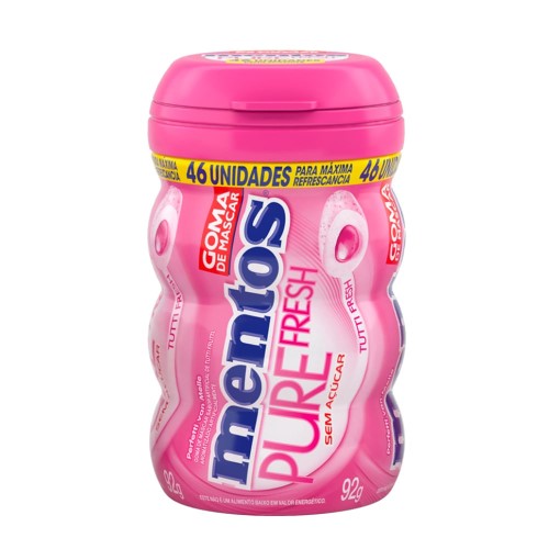 Gomas De Mascar Mentos Pure Fresh Tutti Frutti 92g