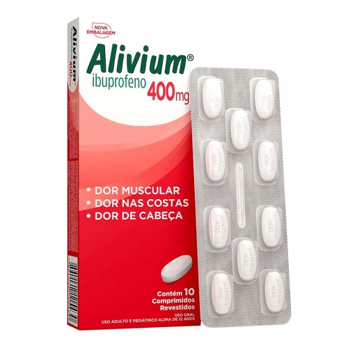 Alivium 400mg com 10 comprimidos