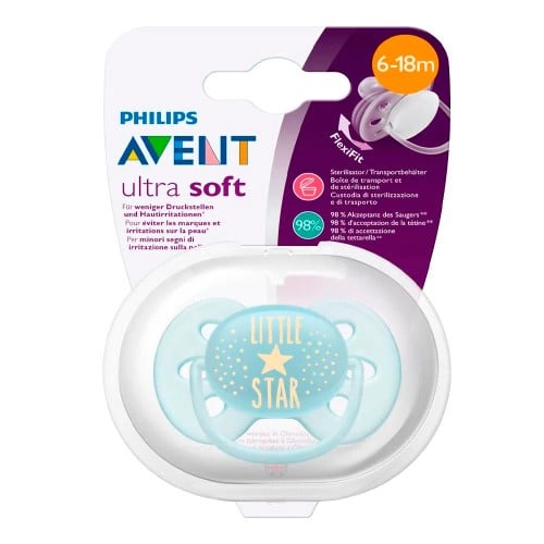 Chupeta Philips Avent Ultra Air +18 meses Azul com 2 unidades