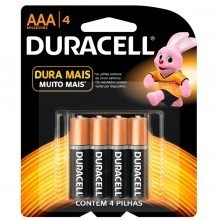 Duracell Pilha Alcalina Palito AAA X4