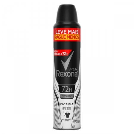 Desodorante Antitranspirante Aerosol Rexona Men Invisible 250ml