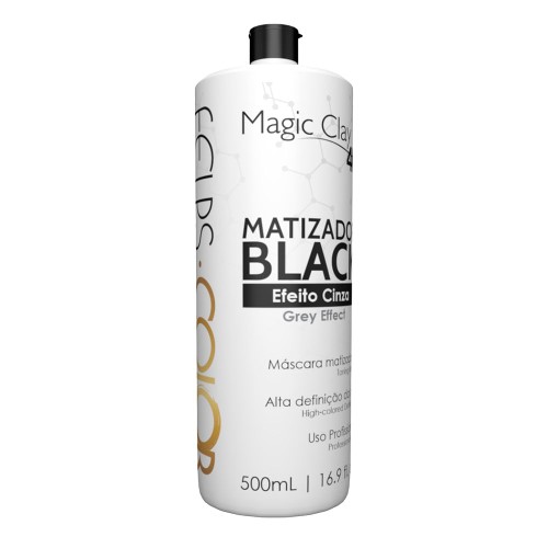 Felps Color Magic Clay 4K Black – Máscara Tonalizante Matizadora Efeito Cinza