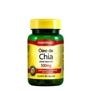 Óleo de Chia 500mg Maxinutri 60 cápsulas