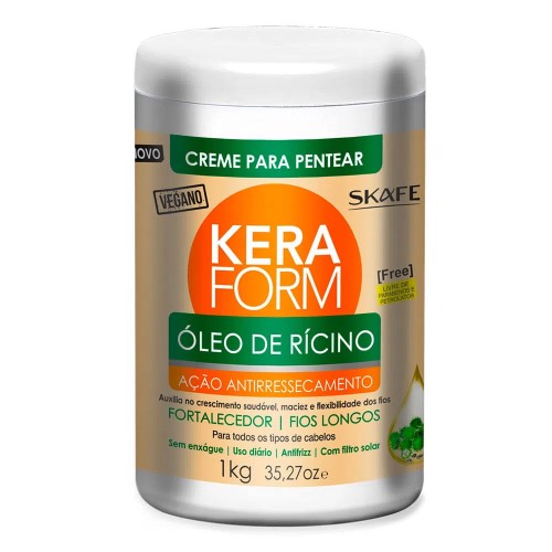 Skafe Keraform Óleo de Rícino – Creme para Pentear