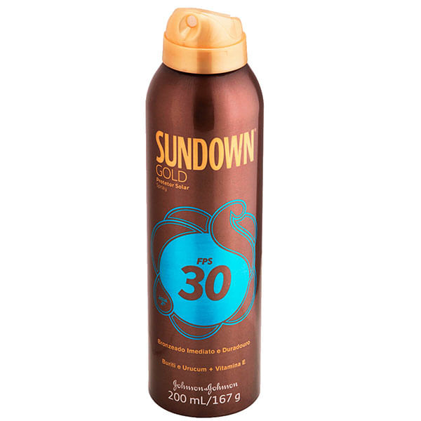 Protetor Solar Sundown Gold Spray FPS 30 200ml