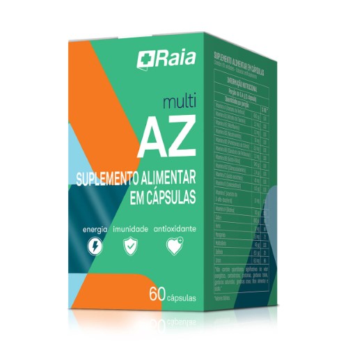 Suplemento Alimentar Raia Multi AZ 60 cápsulas