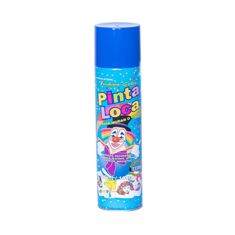 Tinta Spray para Cabelo Pinta Loca Azul com 150ml