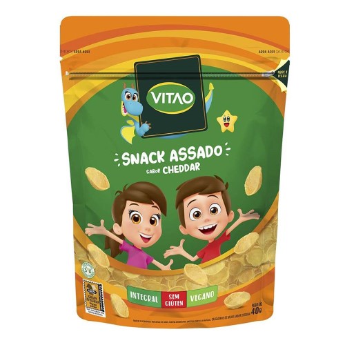 Snack Milho Vitao Kids Sabor Cheddar 40g