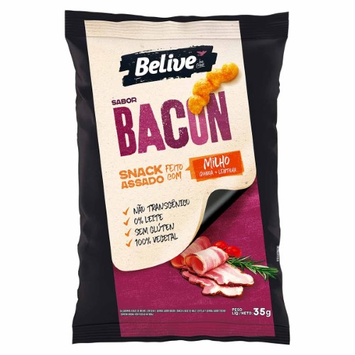 Snack de Milho Belive Bacon 35g