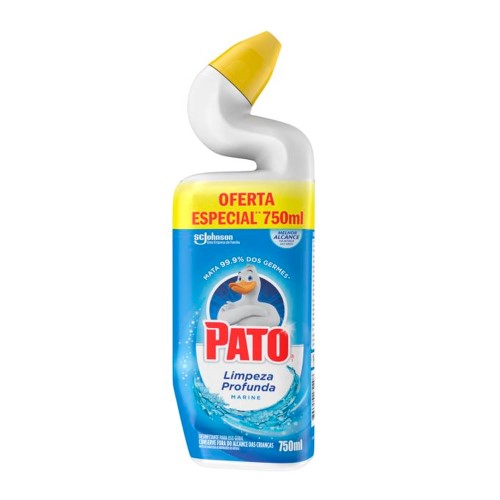 Pato Limpador Sanitário Marine Leve 750ml Pague 500ml