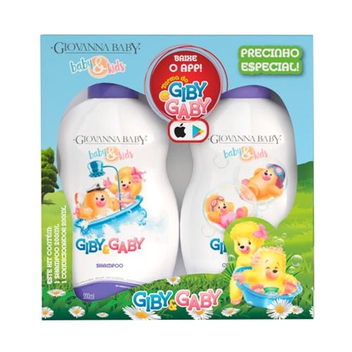 Shampoo e Condicionador Giby & Gaby Giovanna Baby 200ml cada