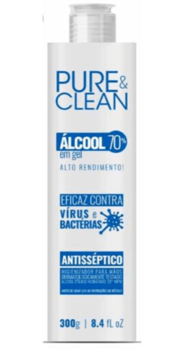 Alcool Gel Glatten 70% Pure Clean 300G