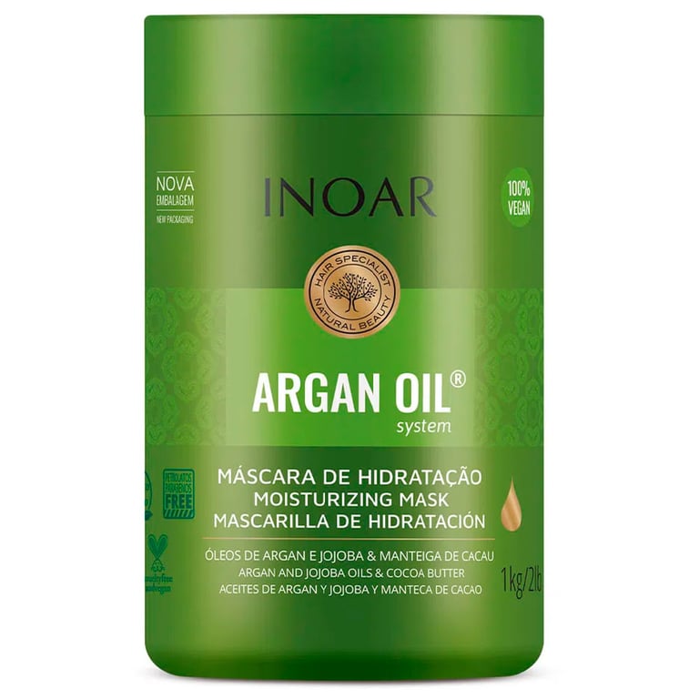 Inoar Argan Oil System - Máscara Capilar 1000g