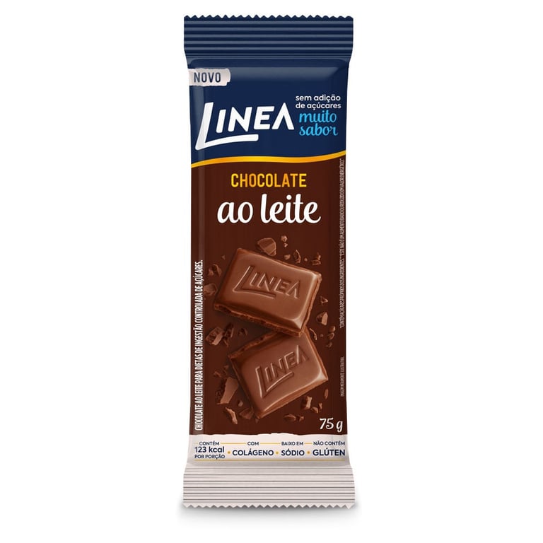 Chocolate Linea Familiar Ao Leite Sem Açúcar 75g