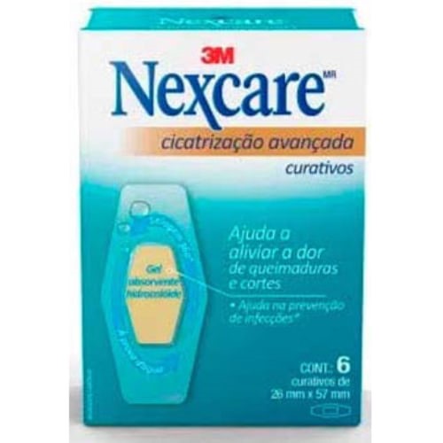 Curativo Nexcare Cicatrização Avançada 6 Unidades