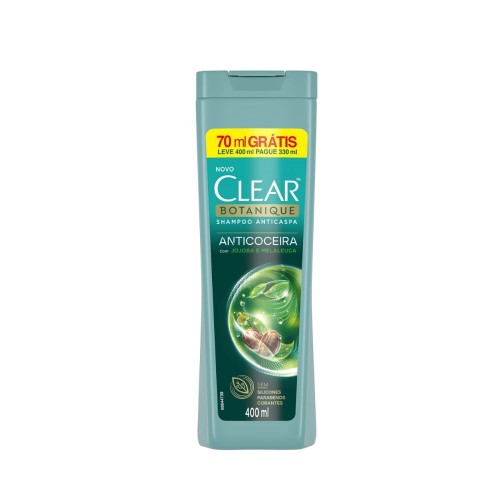 Shampoo Clear Botanique Anticaspa e Anticoceira Leve 400ml Pague 330ml