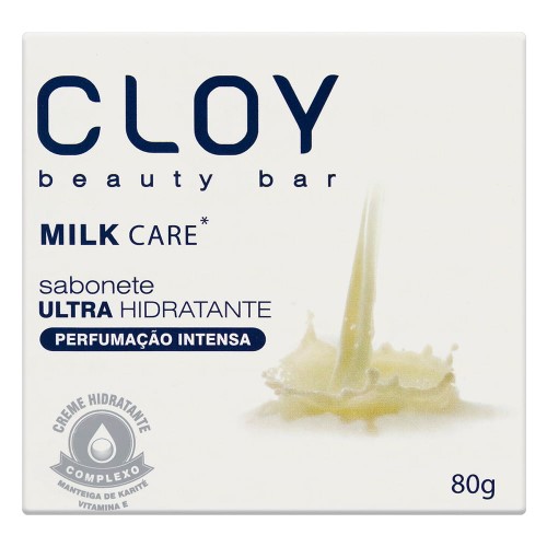 Sabonete em Barra Ultra Hidratante Milk Care Cloy Beauty 80g