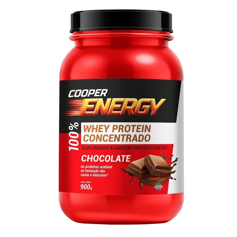 Whey Cooper Energy Concentrado Chocolate 900G