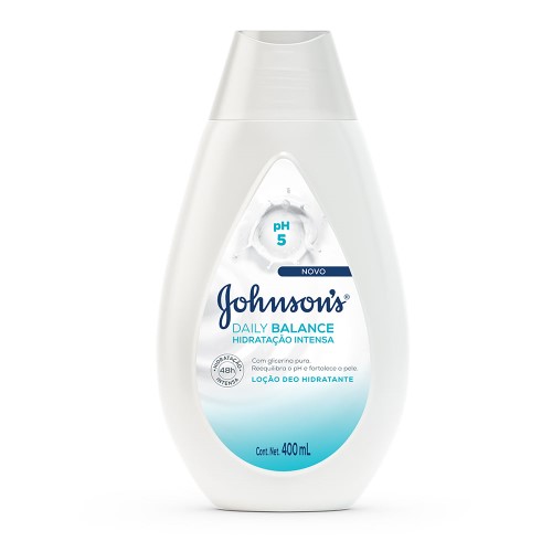 Loção Deo Hidratante Johnson Daily Balance Hidratação Intensa com 400ml