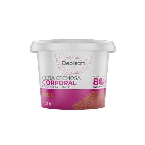 Cera Cremosa Corporal Depilsam de Micro-Ondas Mel 200G