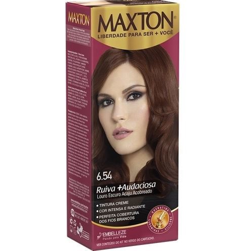 Coloração Maxton Creme 6.54 Acaju Acobreado