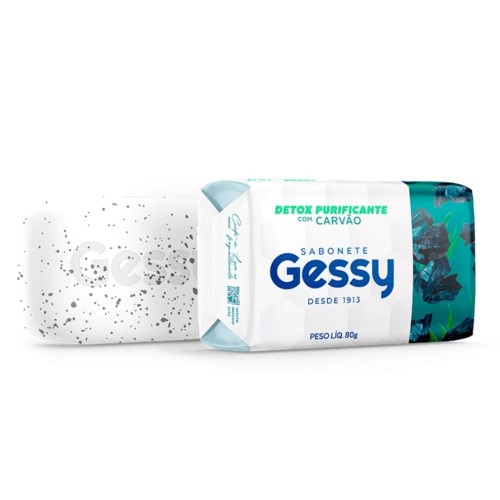 Sabonete Em Barra Gessy Detox Purificante Com Carvão 80g